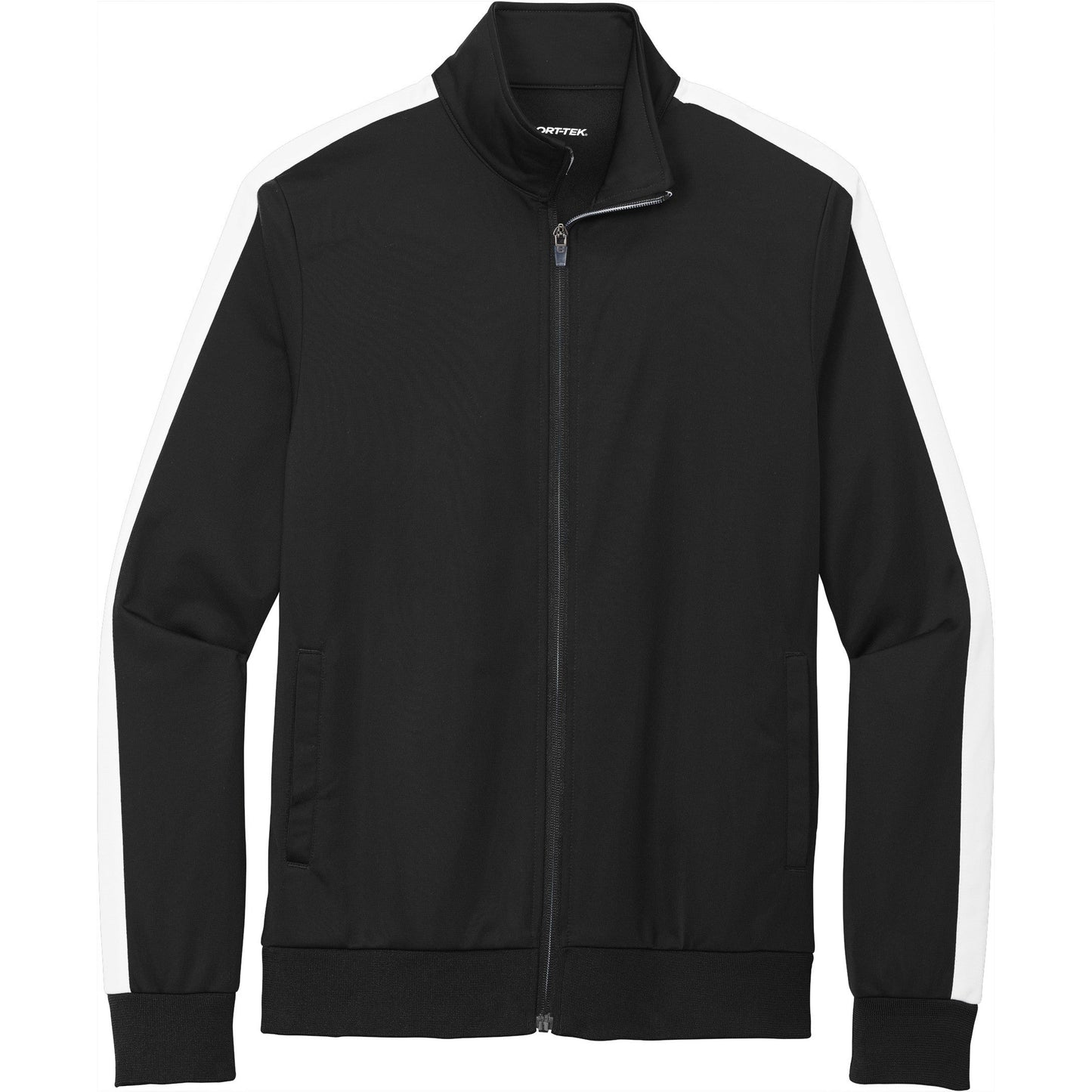 Sport-Tek Tricot Sleeve Stripe Track Jacket