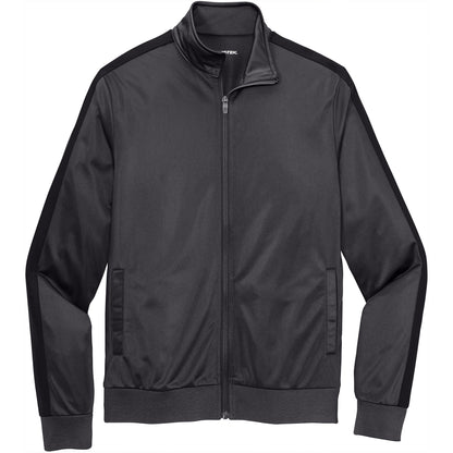 Sport-Tek Tricot Sleeve Stripe Track Jacket