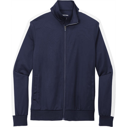 Sport-Tek Tricot Sleeve Stripe Track Jacket