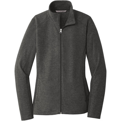 Port Authority Women's Heather Microfleece Full-Zip Jacket