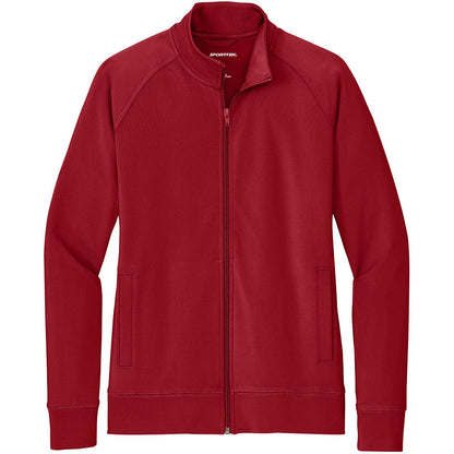 Sport-Tek Women's Sport-Wick Stretch Full-Zip Cadet Jacket