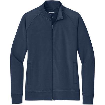 Sport-Tek Women's Sport-Wick Stretch Full-Zip Cadet Jacket
