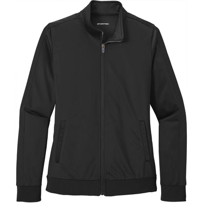 Sport-Tek Ladies Tricot Sleeve Stripe Track Jacket
