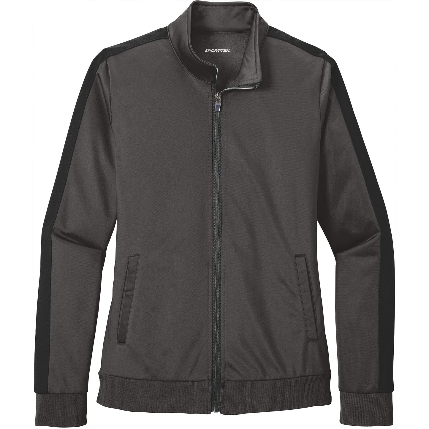 Sport-Tek Ladies Tricot Sleeve Stripe Track Jacket