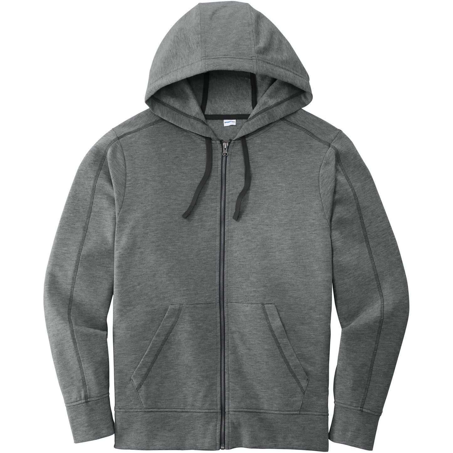 Sport-Tek PosiCharge Tri-Blend Wicking Fleece Full-Zip Hooded Jacket