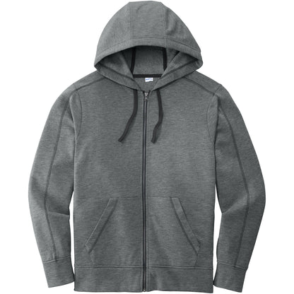 Sport-Tek PosiCharge Tri-Blend Wicking Fleece Full-Zip Hooded Jacket