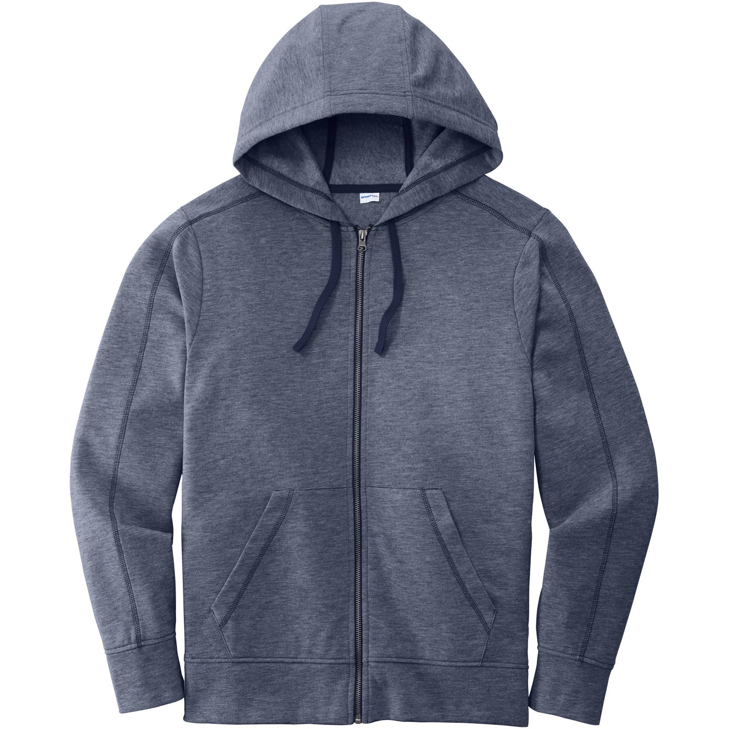 Sport-Tek PosiCharge Tri-Blend Wicking Fleece Full-Zip Hooded Jacket