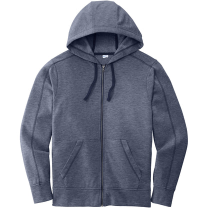Sport-Tek PosiCharge Tri-Blend Wicking Fleece Full-Zip Hooded Jacket