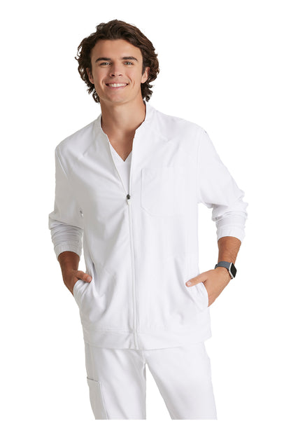 Barco Men's Three-Pocket Banded Collar Cycle Scrub Jacket