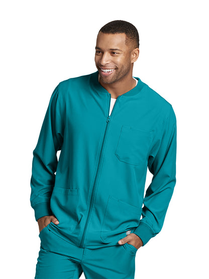 Barco Men's Warm-Up Scrub Jacket