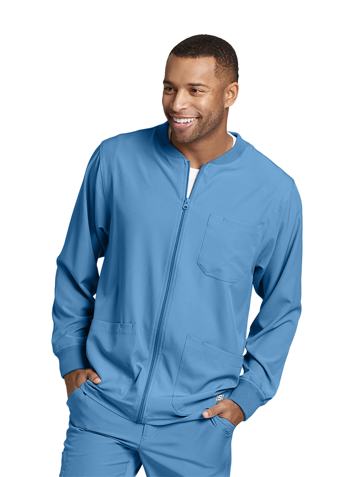 Barco Men's Warm-Up Scrub Jacket